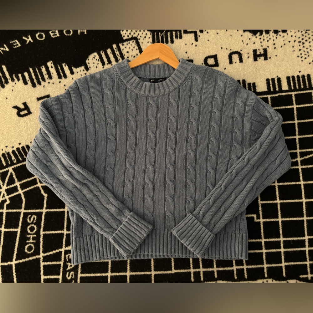 Gap | 100% Cotton Cable Crew Neck Sweater